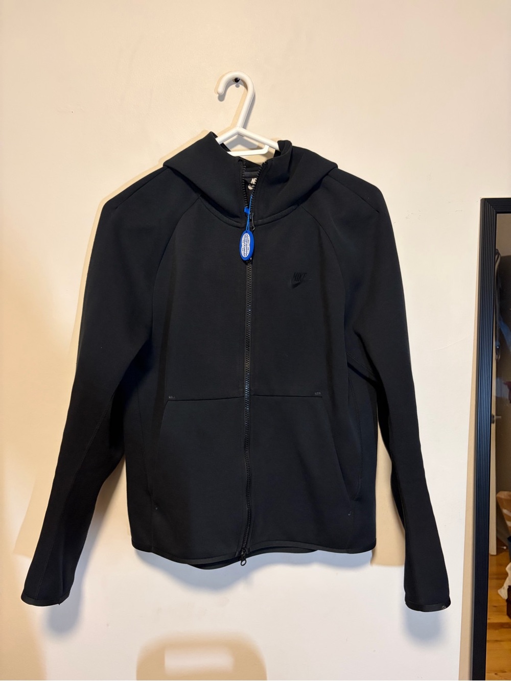 Nike Black Hooded Full-Zip Women's Bomber Jacket
